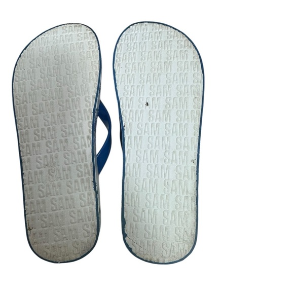 Sam Edelman Kylee Blue Floral flip flop Sandals size 7 - Picture 10 of 10